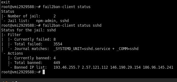 IP banido pelo Fail2ban